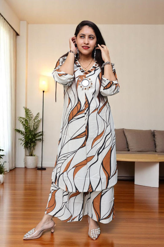 SDC090 Beautiful Multi Color Cotton Co-ord Set