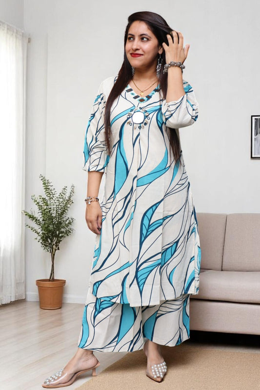 SDC089 Beautiful Multi Color Cotton Co-ord Set